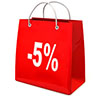 5% Sale Bag Graphic